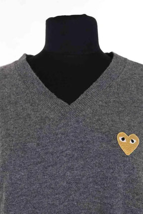 Pull Comme Des Garçons Gris en Laine