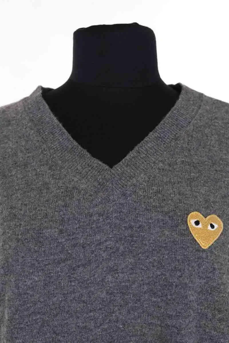 Pull Comme Des Garçons Gris en Laine