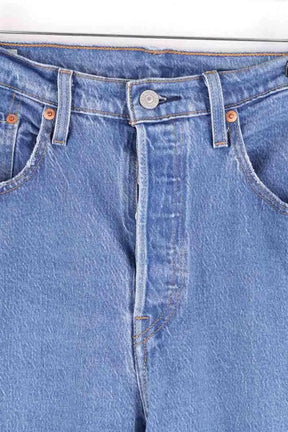 Jean droit Levi's 501 Bleu en Coton