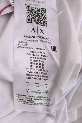T-shirt Armani Exchange Blanc en Coton