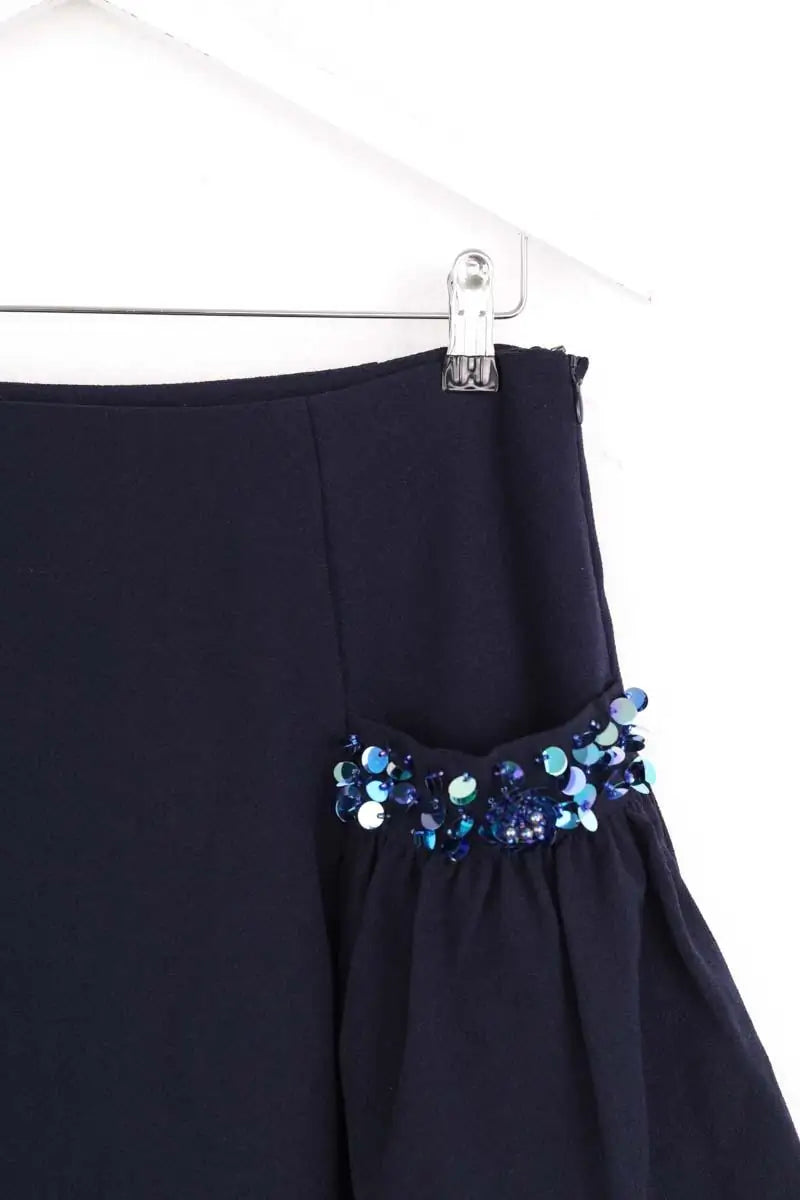 Mini jupe Manoush Bleu en Synthétique