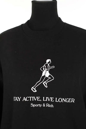 Sweatshirt Sporty & Rich  Noir