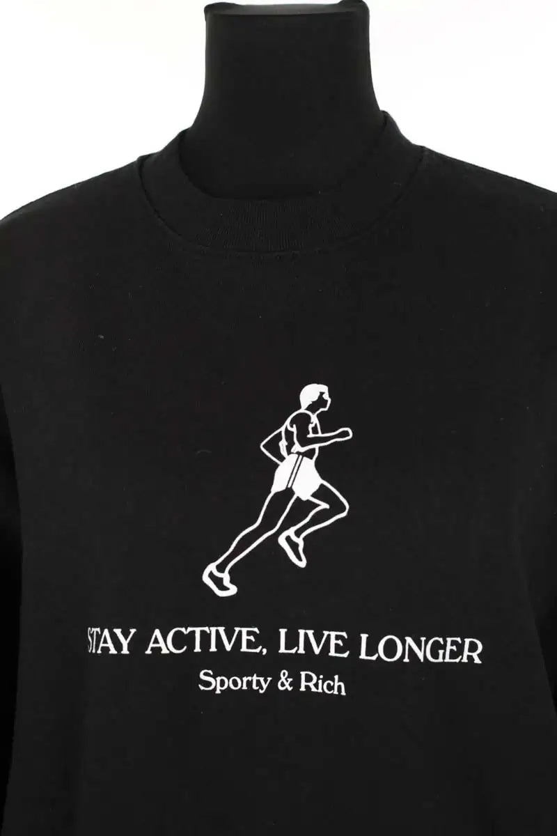 Sweatshirt Sporty & Rich  Noir