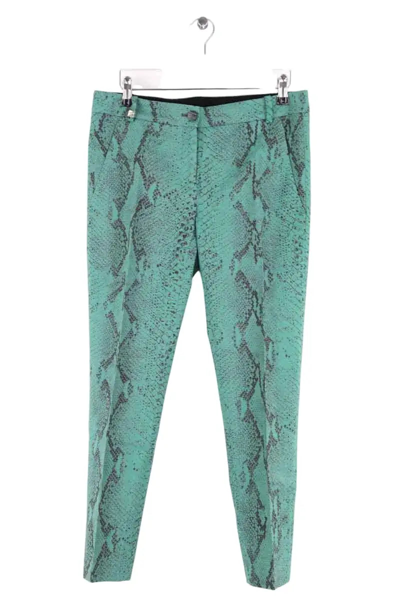 Pantalon droit Pinko Vert en Synthétique, taille S - Seconde Main