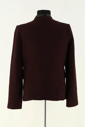Blazer Maje Bordeaux en Laine