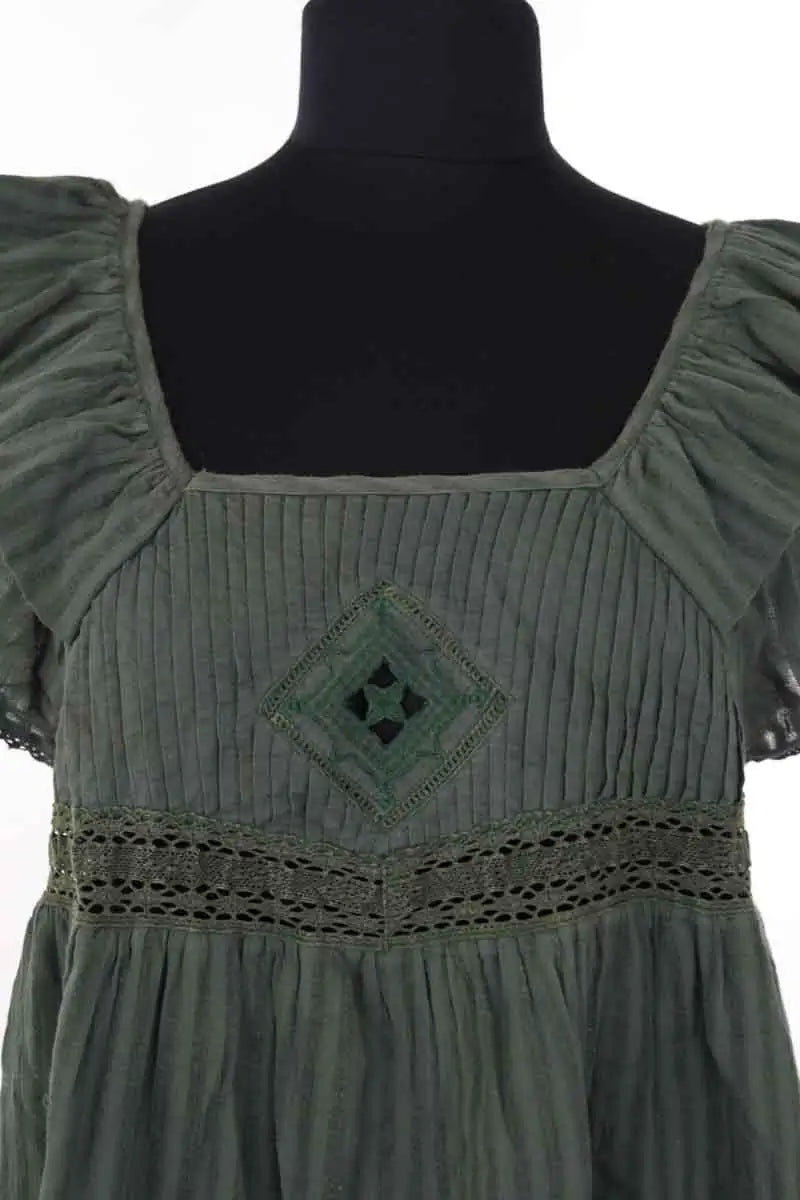 Tunique Ba&Sh Vert en Coton