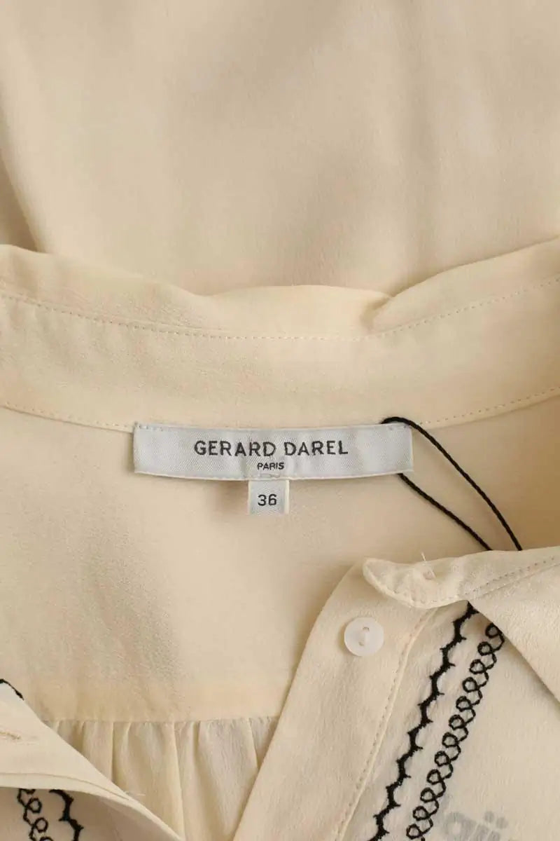 Tunique Gerard Darel Ecru en Soie