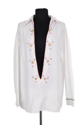 Tunique Hermès Blanc en Coton, taille L - Seconde Main