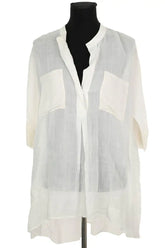 Tunique Joseph Blanc en Soie, taille S - Seconde Main