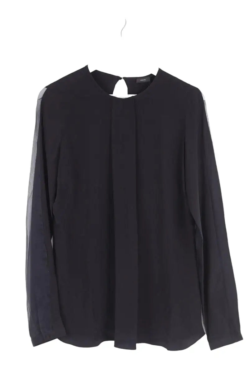 Tunique Joseph Noir en Soie, taille L - Seconde Main