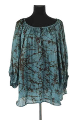 Tunique Mes Demoiselles Bleu en Soie, taille S - Seconde Main