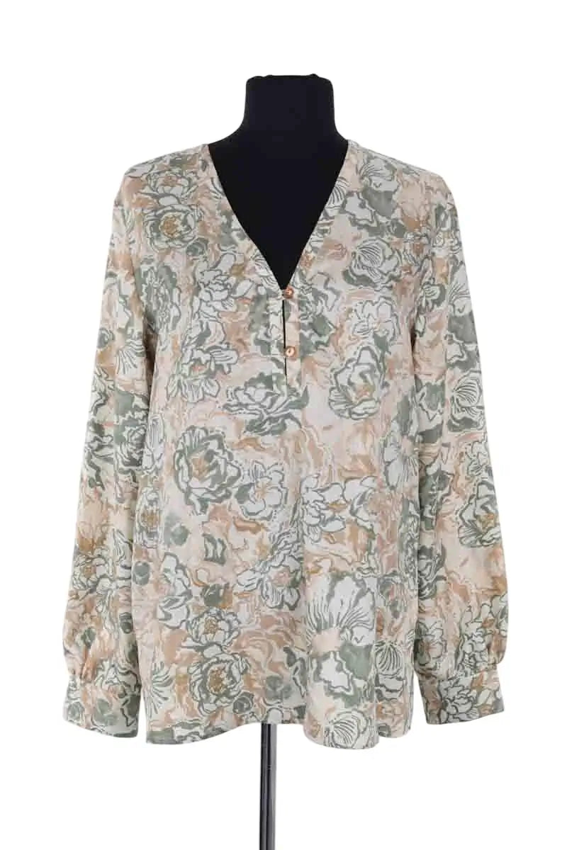 Tunique Momoni Vert en Soie, taille M - Seconde Main