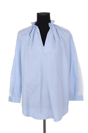 Tunique Sandro Bleu en Coton, taille S - Seconde Main