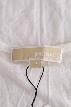 Top sans manche Michael Kors Blanc en Viscose