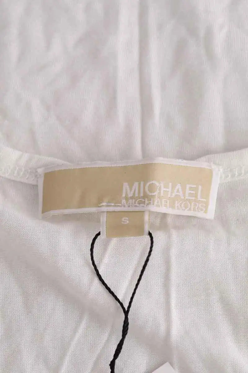 Top sans manche Michael Kors Blanc en Viscose