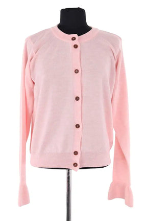 Cardigan Balzac Rose en Laine, taille L - Seconde Main