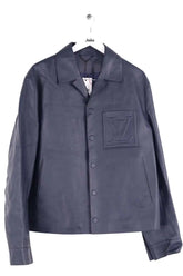 Veste Louis Vuitton Bleu en Cuir, taille XXL - Seconde Main