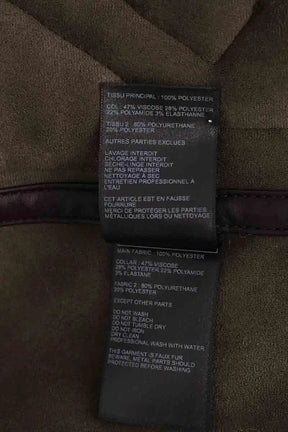 Manteau Ba&Sh Kaki en Synthétique