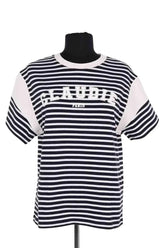 T-shirt Claudie Pierlot Bleu en Coton, taille S - Seconde Main