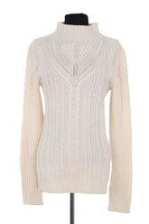 Pull Pinko Blanc en Laine, taille M - Seconde Main