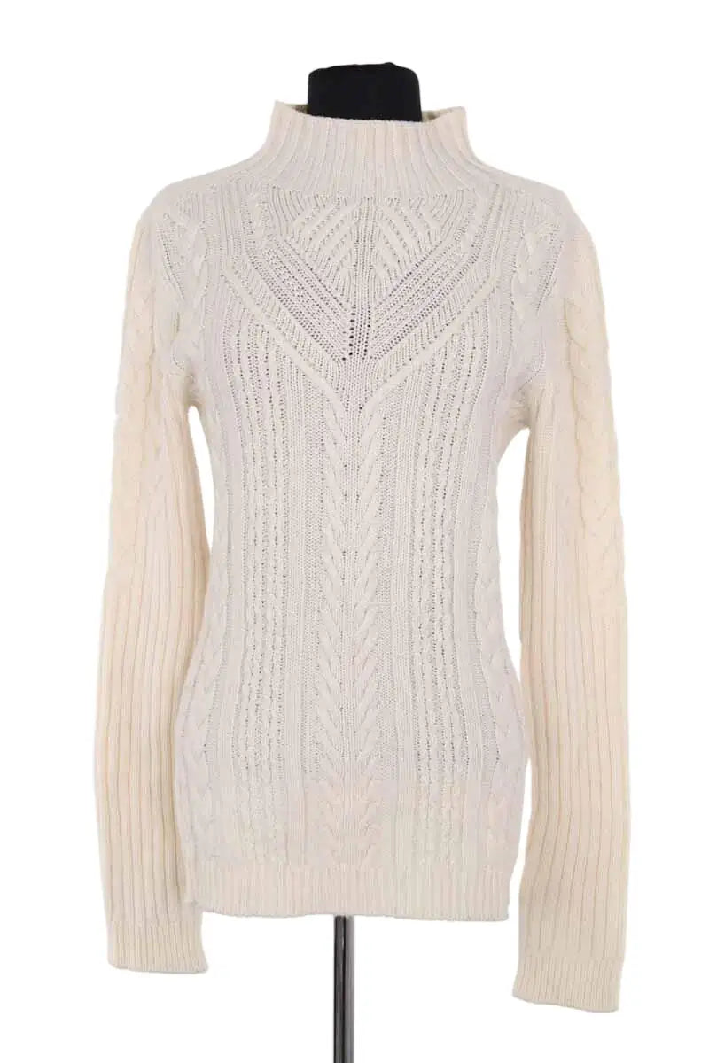 Pull Pinko Blanc en Laine, taille M - Seconde Main