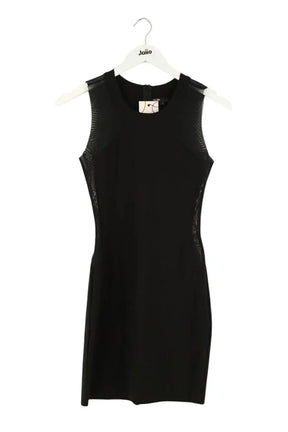 Robe Maje Noir en Viscose, taille S - Seconde Main