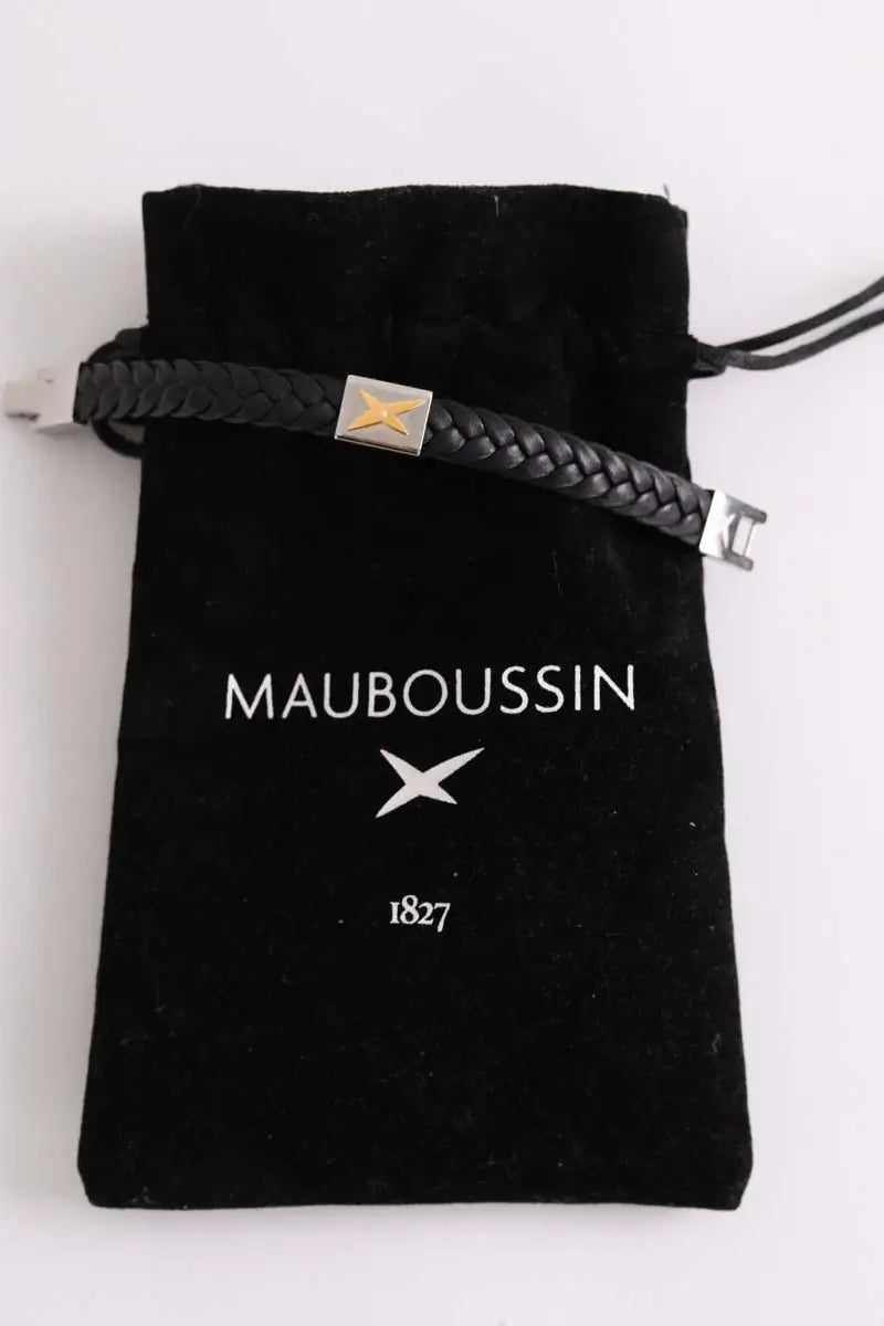 Bracelet Mauboussin Mec j'te kiff Noir en Acier
