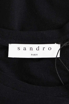 Top sans manche Sandro Bordeaux en Coton