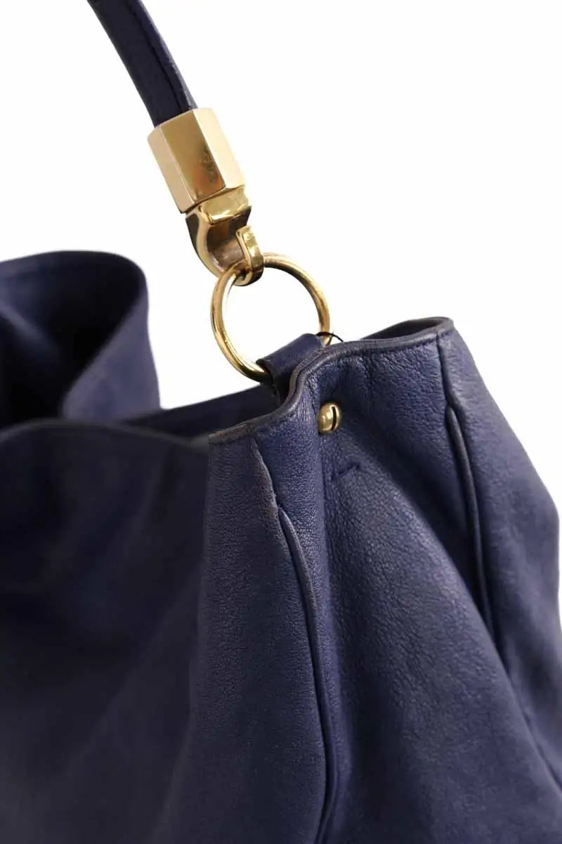 Sac à main Yves Saint Laurent Bleu en Cuir