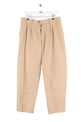 Pantalon droit American Vintage Beige en Synthétique, taille L - Seconde Main