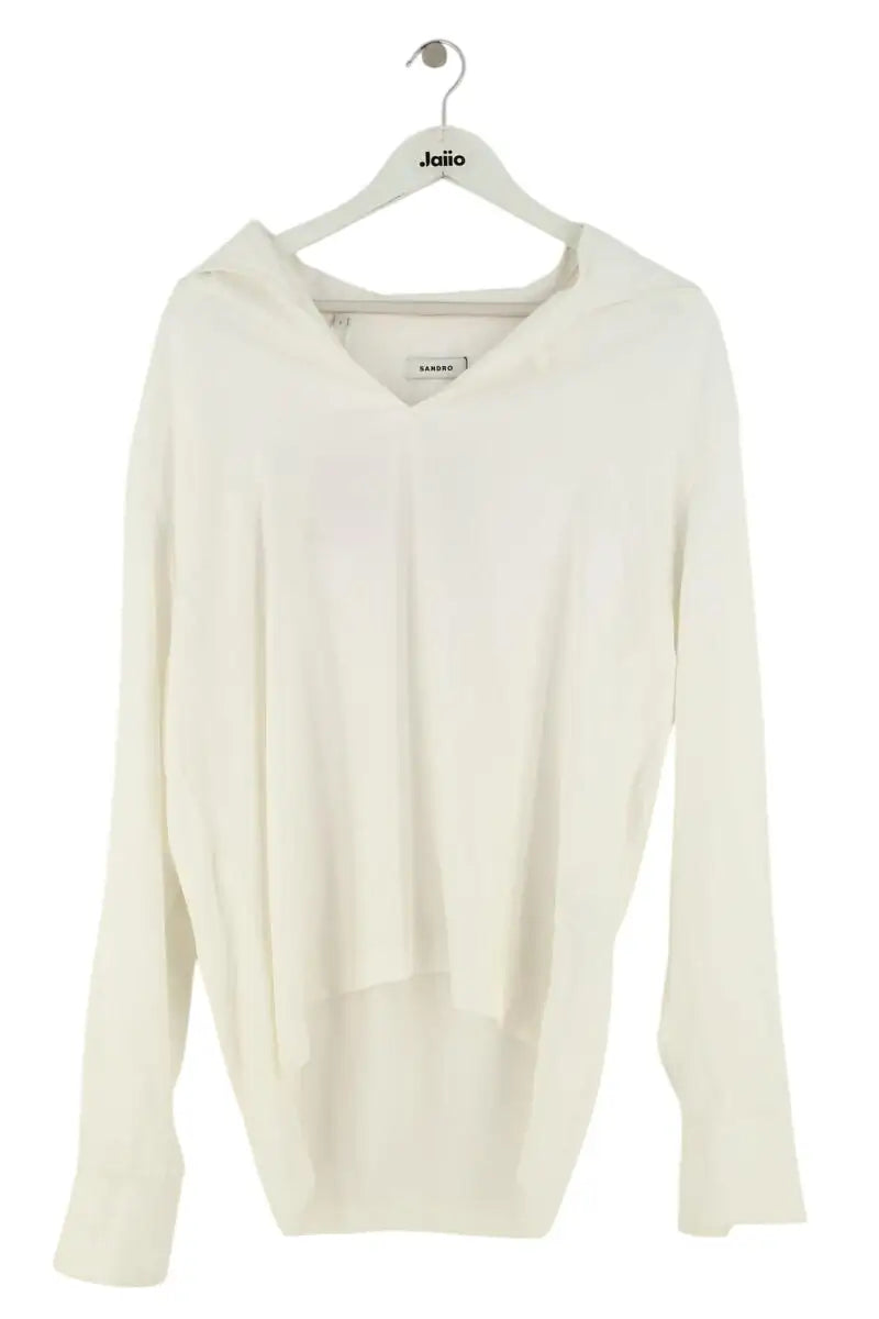 Blouse Sandro Blanc en Viscose, taille L - Seconde Main