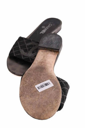 Mules Chanel Noir en Cuir