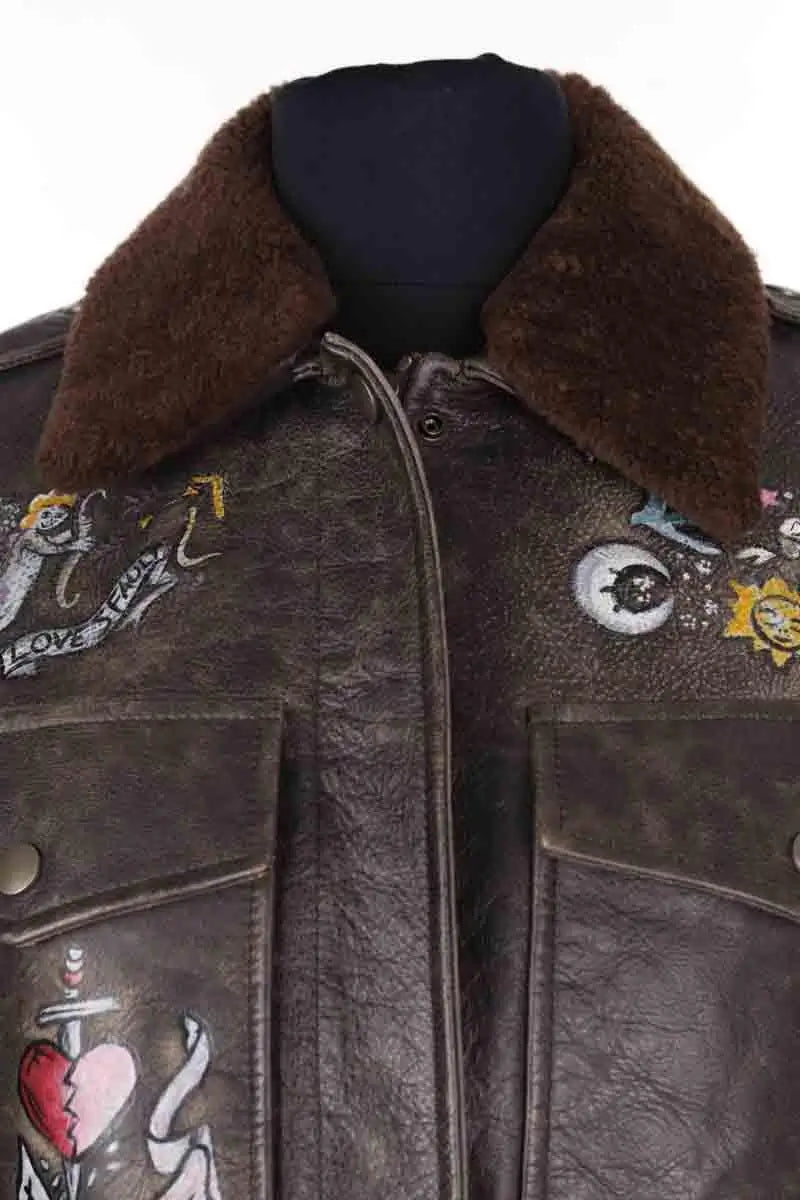 Blouson Valentino Noir en Cuir