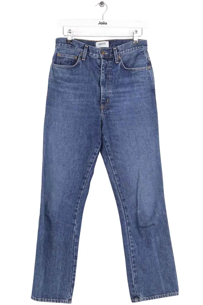Jean droit Agolde Bleu en Coton, taille XS - Seconde Main