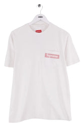 T-shirt Supreme Blanc en Coton, taille S - Seconde Main