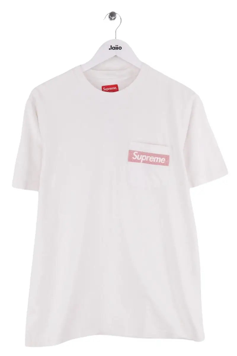 T-shirt Supreme Blanc en Coton, taille S - Seconde Main