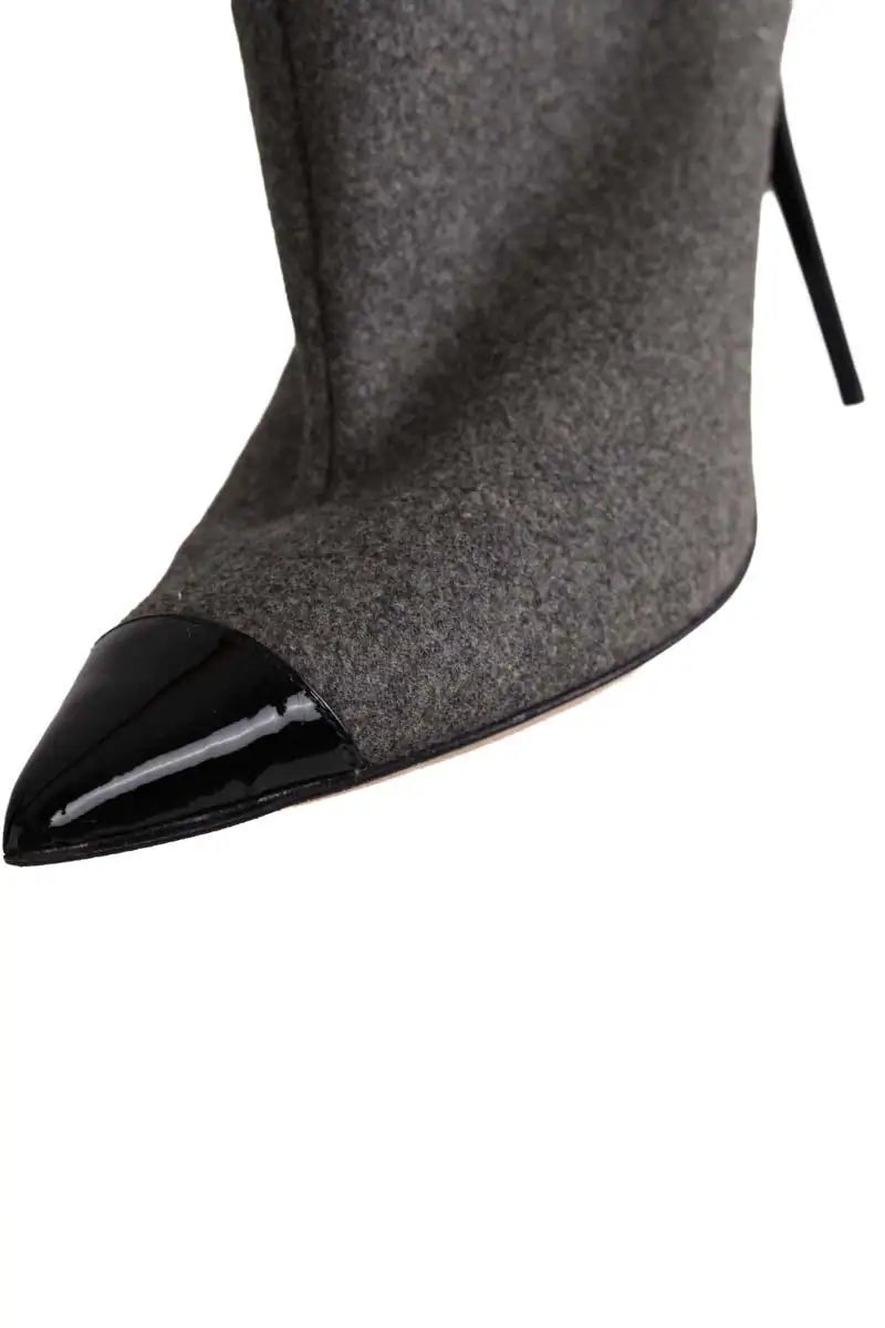 Boots Jimmy Choo Gris en Cuir