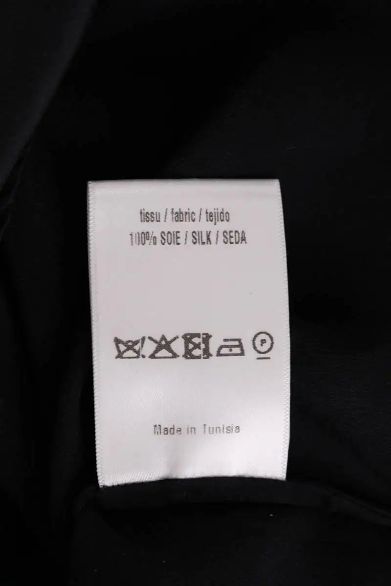 Blouse Sandro Noir en Soie
