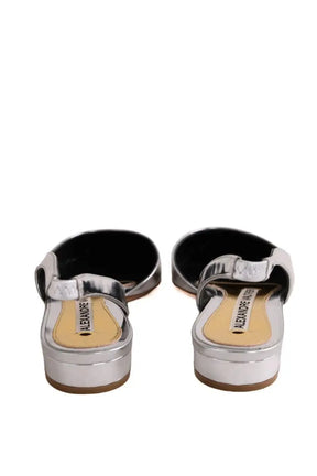 Ballerines Alexandre Vauthier Argent en Cuir