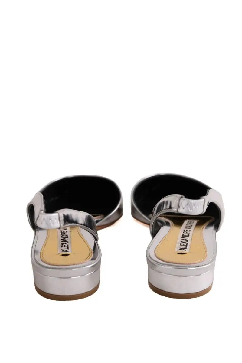 Ballerines Alexandre Vauthier Argent en Cuir