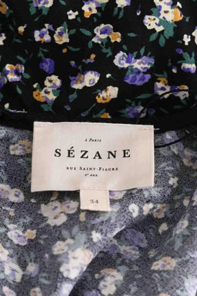 Robe Sézane Noir en Viscose
