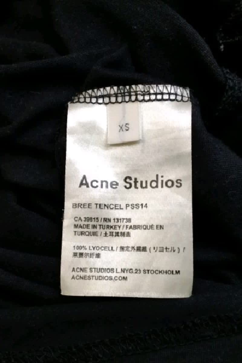 Robe Acne Studios  Noir