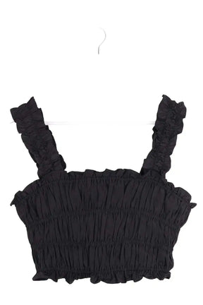 Top sans manche Maje Noir en Synthétique, taille S - Seconde Main