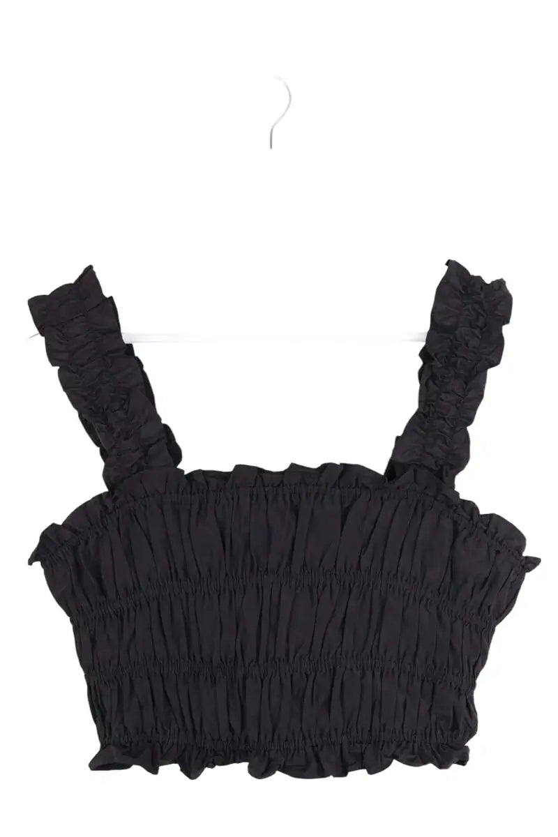 Top sans manche Maje Noir en Synthétique, taille S - Seconde Main