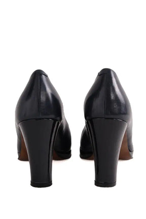 Talons Carel Noir en Cuir