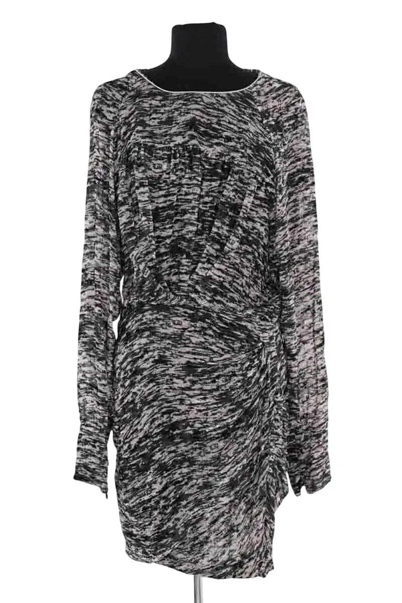 Robe Isabel Marant Noir en Viscose, taille M - Seconde Main