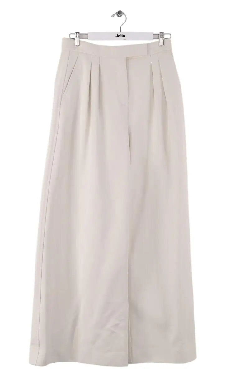 Pantalon large Max Mara Blanc en Synthétique, taille XL - Seconde Main
