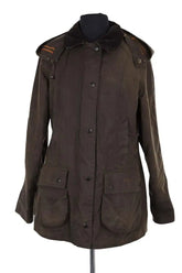 Veste Barbour Kaki en Coton, taille XS - Seconde Main