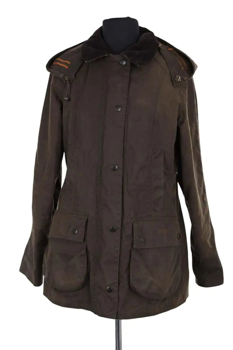 Veste Barbour Kaki en Coton, taille XS - Seconde Main