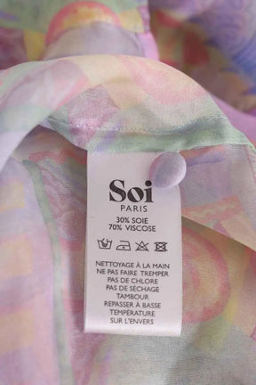 Chemise Soi Multicolore en Soie